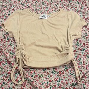 Princess Polly Beige Short Sleeve Tee